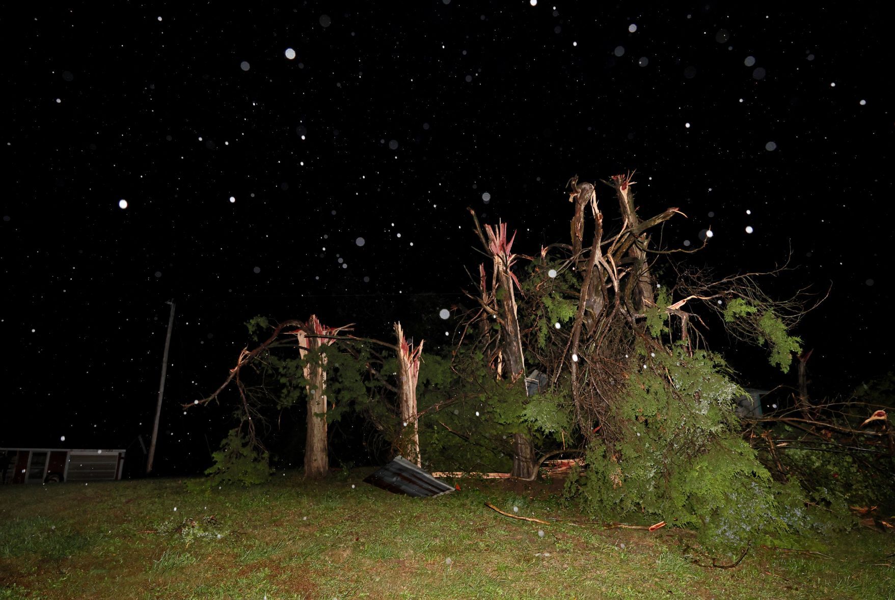 Tornado damage in St. Mary, Missouri